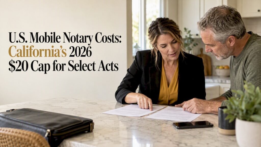 Homeowner compares mobile notary appointment costs